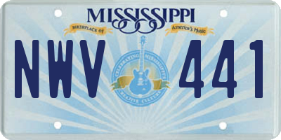MS license plate NWV441