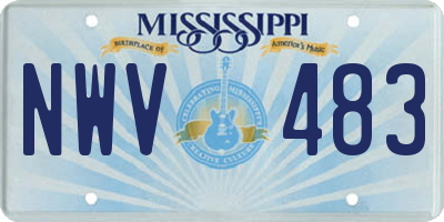 MS license plate NWV483
