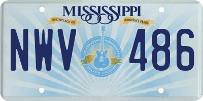 MS license plate NWV486