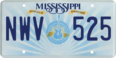 MS license plate NWV525