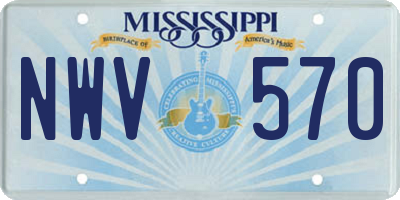 MS license plate NWV570