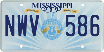 MS license plate NWV586