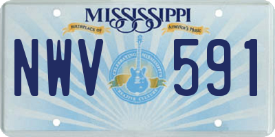 MS license plate NWV591