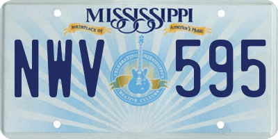 MS license plate NWV595