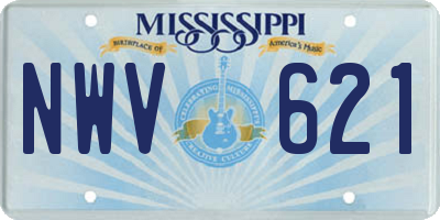 MS license plate NWV621