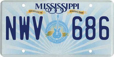 MS license plate NWV686