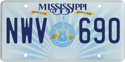 MS license plate NWV690