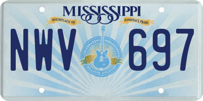 MS license plate NWV697