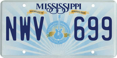 MS license plate NWV699