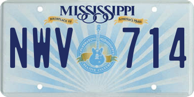 MS license plate NWV714