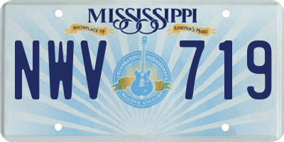 MS license plate NWV719