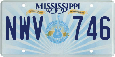 MS license plate NWV746