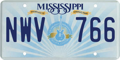 MS license plate NWV766