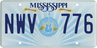 MS license plate NWV776