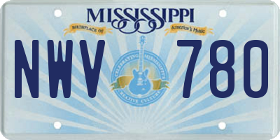 MS license plate NWV780