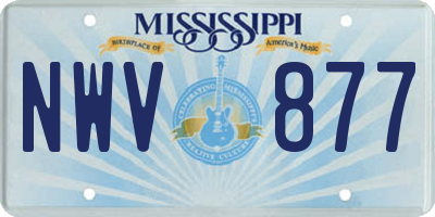 MS license plate NWV877