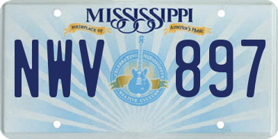 MS license plate NWV897