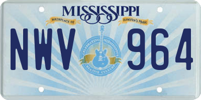 MS license plate NWV964