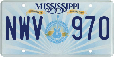 MS license plate NWV970