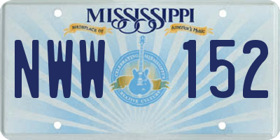 MS license plate NWW152