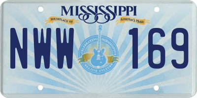 MS license plate NWW169