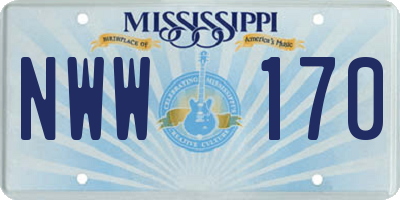 MS license plate NWW170