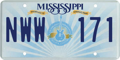 MS license plate NWW171