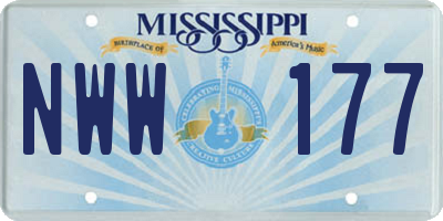 MS license plate NWW177