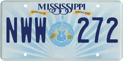 MS license plate NWW272