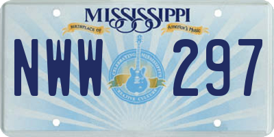 MS license plate NWW297