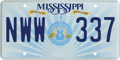 MS license plate NWW337