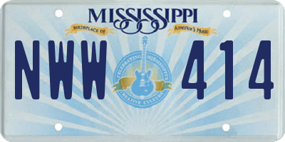 MS license plate NWW414