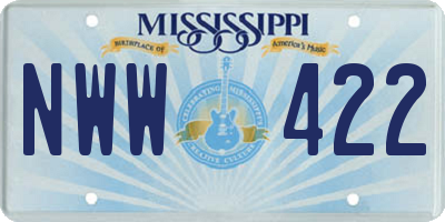 MS license plate NWW422