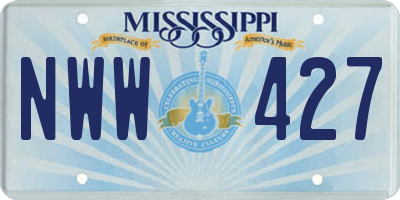MS license plate NWW427