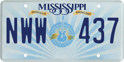 MS license plate NWW437
