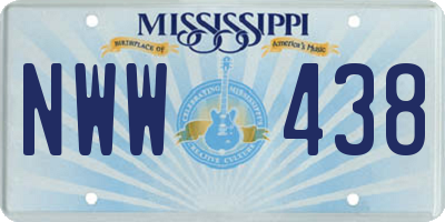 MS license plate NWW438