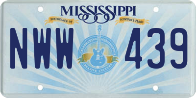 MS license plate NWW439