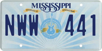 MS license plate NWW441