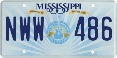 MS license plate NWW486