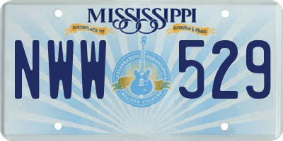 MS license plate NWW529