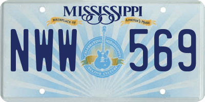 MS license plate NWW569
