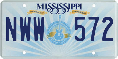 MS license plate NWW572