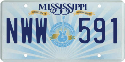 MS license plate NWW591