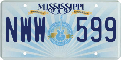 MS license plate NWW599