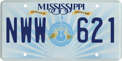 MS license plate NWW621