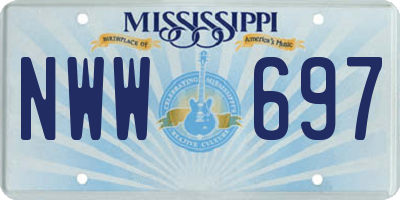 MS license plate NWW697