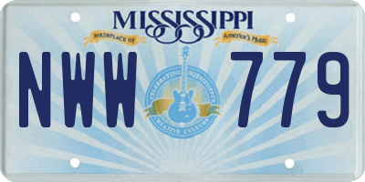 MS license plate NWW779