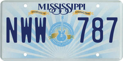 MS license plate NWW787