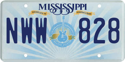 MS license plate NWW828