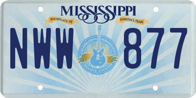 MS license plate NWW877